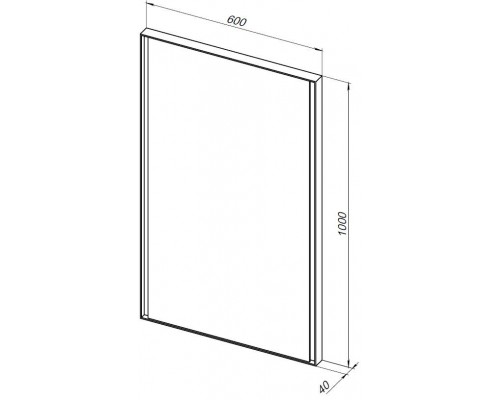 Allen Brau Infinity Зеркало подвесное прямоугольное с подсветкой 60x100 см, цвет: черный 1.21019.BL Allen Brau Infinity Зеркало подвесное прямоугольное с подсветкой 60x100 см, цвет: черный 1.21019.BL