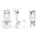 Allen Brau Pneumatic Slim Инсталляция для унитаза 38x26x111,7h см, цвет: синий/белый 9.11102.20