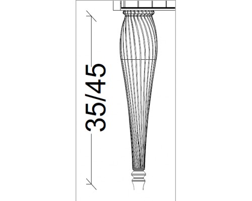 Armadi Art Vallessi Avantgarde Ножки для мебели, 2 шт, цвет: белый 848-W-35