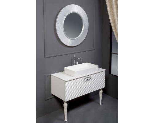 Armadi Art Vallessi Avantgarde Тумба подвесная 100х46х38h см, цвет: белый/золото 842-100-WG Armadi Art Vallessi Avantgarde Тумба подвесная 100х46х38h см, цвет: белый/золото 842-100-WG