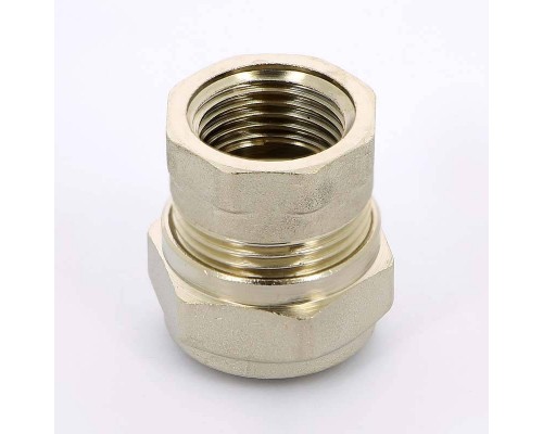 Муфта обжим-В никелированная UNI-FITT 20х1/2" Муфта обжим-В никелированная UNI-FITT 20х1/2"