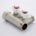 Коллектор НВ 3/4" с кранами никелированный UNI-FITT 2 выхода 1/2"Н 40мм
