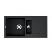 Omoikiri Sakaime 86-2-BL Кухонная мойка Tetogranit 86x46,5 см, цвет: черный 4993117
