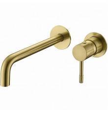 Boheme Uno Смеситель для раковины из стены, цвет: matt gold 465-MG