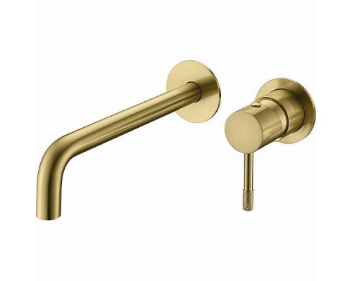 Boheme Uno Смеситель для раковины из стены, цвет: matt gold 465-MG