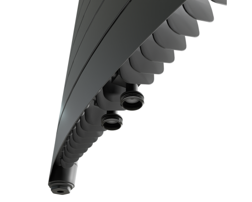 Rifar CONVEX Ventil 500 18 секций, нижнее подключение (титан)