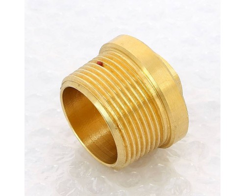 Заглушка Н Viega 1"1/4 с квадратом и бортиком бронза