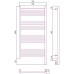 Сунержа Богема 3.0 Полотенцесушитель электр. 50x100h, прав., цвет: темн. титан муар 15-5805-1050