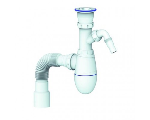 Сифон мойки бут 1 1/2"x40 гофр 40х40/50 отв нерж/сетка Unicorn В320V Сифон мойки бут 1 1/2"x40 гофр 40х40/50 отв нерж/сетка Unicorn В320V