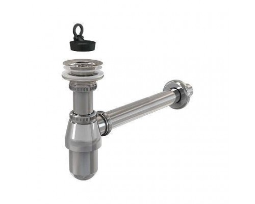 Сифон умыв бут 1 1/4"x32 пр/тр 32 нерж/сетка Alca A437
