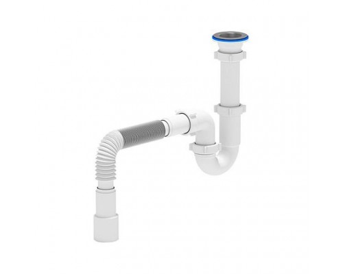 Сифон умыв/мойка труб 1 1/2"x40 гофр 40х40/50 нерж/сетка АНИ Пласт D0115 Сифон умыв/мойка труб 1 1/2"x40 гофр 40х40/50 нерж/сетка АНИ Пласт D0115