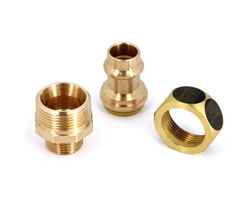 Муфта разъемная пресс-Н плоская прокладка бронза Profipress G VIEGA 15x1/2"