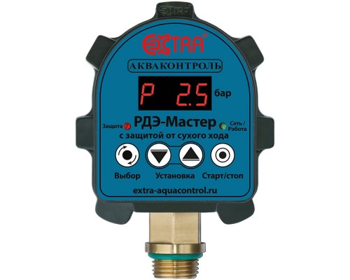 Реле давления EXTRA Акваконтроль воды электронное для насоса РДЭ-Мастер-10-2,2
