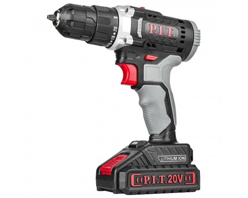 Дрель PIT аккумуляторная PSR18-D5 PROMO (20В, БЗП, 1 Li акк.1,5Ач,2 ск,30Нм,быстр.зарядка,коробка)