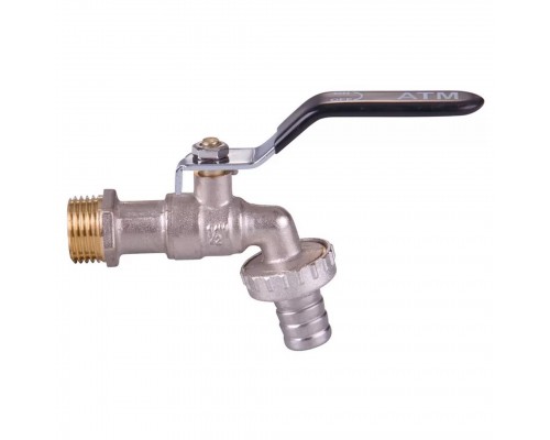 Кран VIEIR ATM с носиком 3/4" черн.ручка (120/12) VRC5004 стандарт