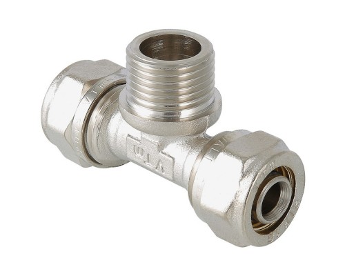 Тройник обжимной с НР 16*1/2"наружняя резьба (Valtec) VTm.333
