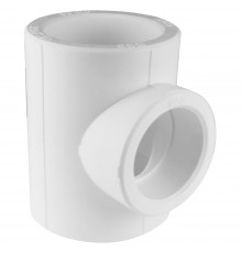 Тройник полипропиленовый PPRC 90х90х90, (VALFEX), белый