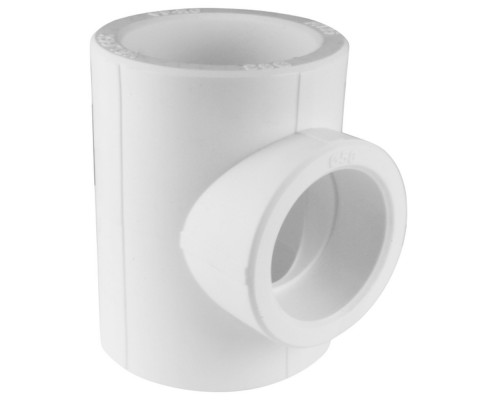 Тройник полипропиленовый PPRC 90х90х90, (VALFEX), белый