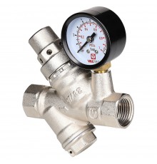 Регулятор давления с фильтром и манометром d 1/2" (Valtec VT.082)