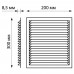 Решетка Космовент 200/300 с сеткой