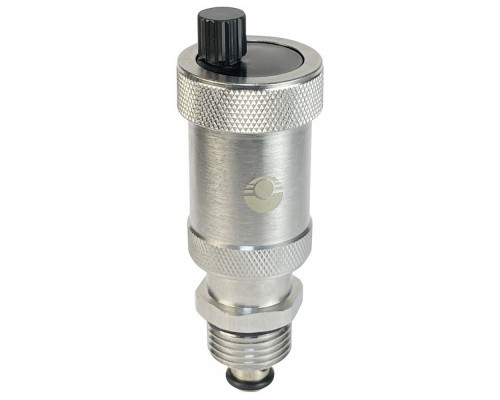 Воздухоотводчик УЗКИЙ автоматический 1/2" никель верт. (VALFEX VF.502.NU.04)
