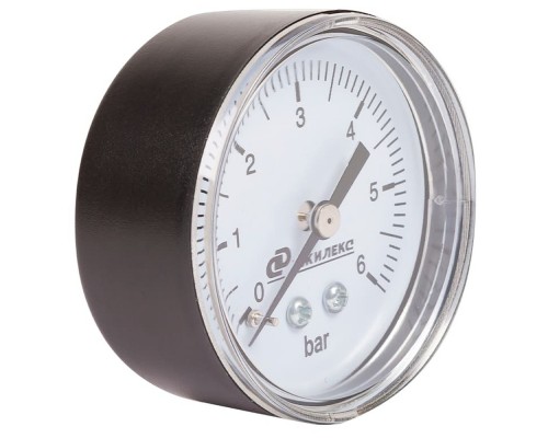 Манометр Джилекс MDA d 50 мм, 0,6 МПа (до 6 атм), G1/4 с задним подключением (Россия) 9003