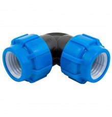 Отвод ПНД компрессионный 20 мм (ТПК-АКВА)