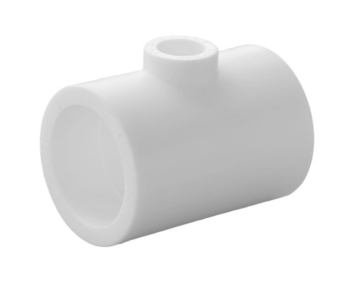 Тройник переходной полипропиленовый PPRC 63х50х63, белый