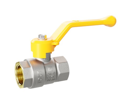 Кран шаровый газовый "рычаг" ВВ внутренняя резьба 1/2" (LD 47.351.15) уп 18 шт