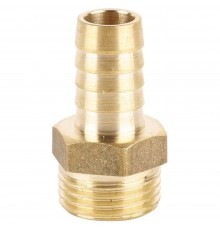 Штуцер (елочка) НР наружная резьба d 1/2" х 18 латунь (JIF) (335) уп 10 шт