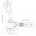 Сифон для писсуара "АНИ" бутылочного типа с гибкой трубой 40/50 (U0115) (Россия)