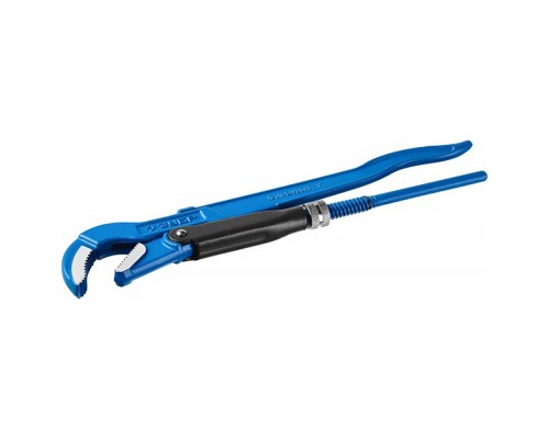 Ключ трубный рычажный ЗУБР "Эксперт", изогнутые губки, цельнокованный №1, 1"