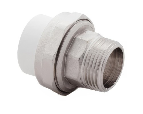 Муфта комбин. разъемная (Американка), бел. PP-R 20х1, НР, РТП (100/10)