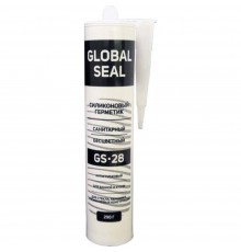 Герметик Global Seal силиконовый санитарный GS28 290гр бесцветный