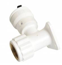 Водорозетка HENCO ВР Vision, 16x1/2" (56 мм), с черной заглушкой BP04 1/2"