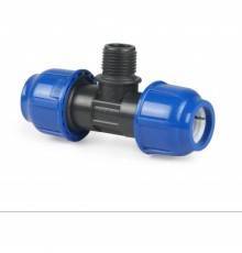 Тройник компрессионный НР d 25x3/4" PN16, РТП