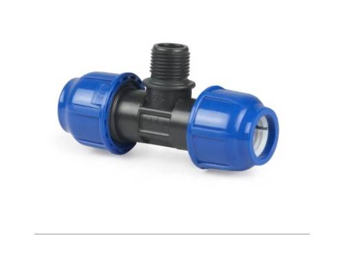 Тройник компрессионный НР d 25x3/4" PN16, РТП Тройник компрессионный НР d 25x3/4" PN16, РТП