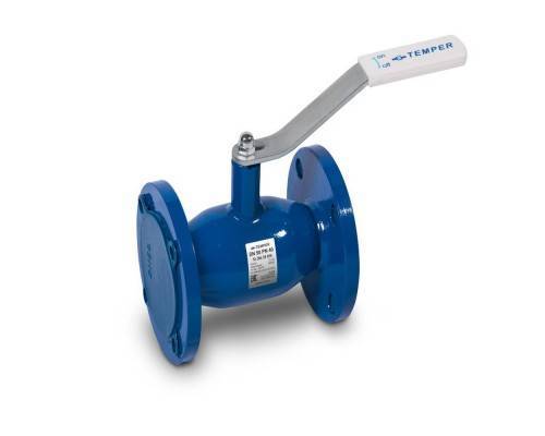 Кран шаровый TEMPER DN50 PN40 с/проходной фланцевый, 28320050 Кран шаровый TEMPER DN50 PN40 с/проходной фланцевый, 28320050
