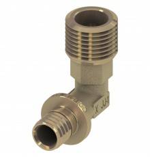Уголок TECE соединительный с ниппелем 20x1/2", латунь