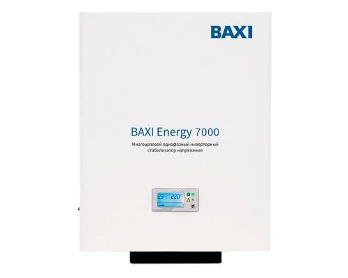 Стабилизатор инверторный однофазный BAXI Energy 7000 для котлов любого типа Стабилизатор инверторный однофазный BAXI Energy 7000 для котлов любого типа