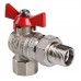 Кран шар. Valtec VT.228.N.06 BASE ВН 1" с американкой бабочка угловой