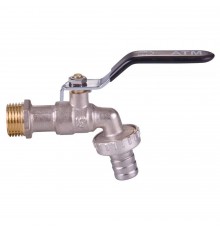 Кран VIEIR ATM с носиком 1/2" черн.ручка (150/15) VRC5003 стандарт