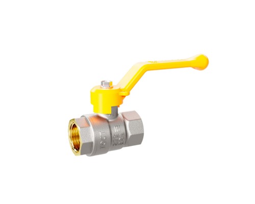 Кран шаровой латунный для газа LD Pride 47.40.В-В.Р GAS Ду 40 Ру 25 (рычаг с бир.)