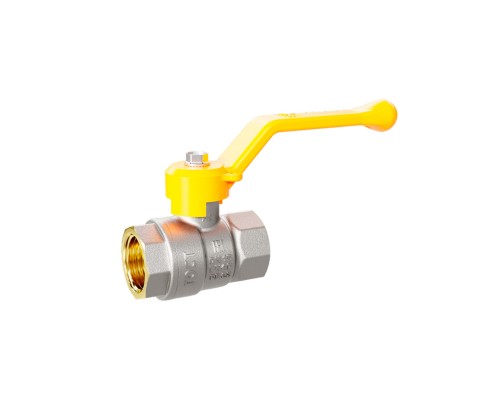 Кран шаровой латунный для газа LD Pride 47.50.В-В.Р GAS Ду 50 Ру 25 (рычаг с бир.)