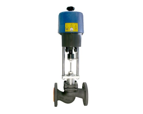 Клапан двухходовой ADL DN25 PN16 ф/ф dP16bar, Tmax 250C с приводом, КМ125Ф-025-9,0/СМП 1,6А-24В