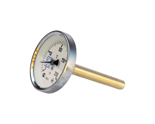 Термометр биметалл ТБП-Т 200С Дк63 L=100 G1/2" осев НПО ЮМАС