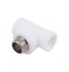 Тройник PP-R бел комб Дн20х1/2" НР PRO VALFEX 10128020-PRO