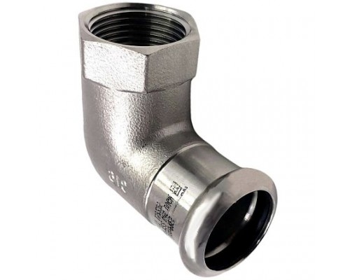 Угольник нерж AISI316L Дн15х1/2"х90гр Ру16 пресс/ВР Inoxpres RM 198102015