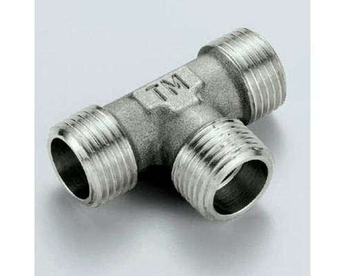 Тройник Н никелированный TIEMME 3/8"