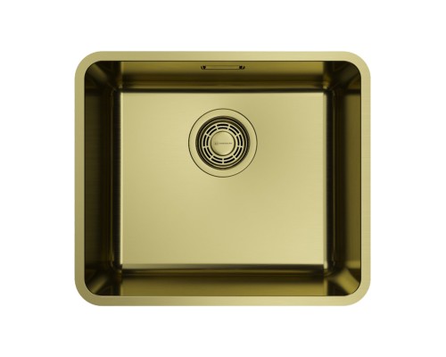 Omoikiri Omi 43-U/I Ultra Mini LG Кухонная мойка из нержавеющей стали 43x17,9 см, цвет: светлое зол. 4997403